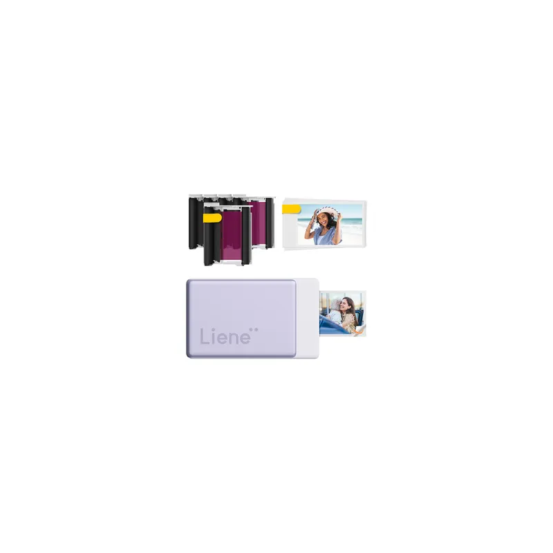 Liene Pearl N200 Pro 2x3" Portable Photo Printer Kit (Purple)